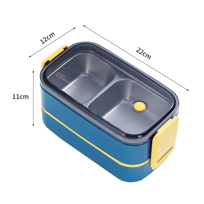 Adult Bento - B Double Layer Blue
