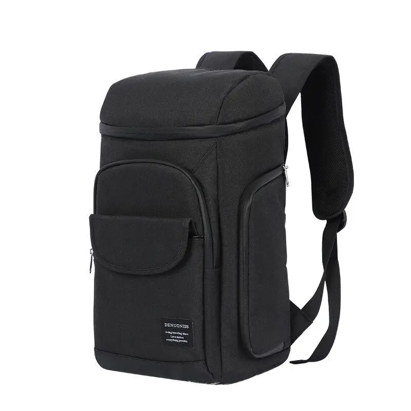 Backpack Cooler With Waterproof Lining - Black