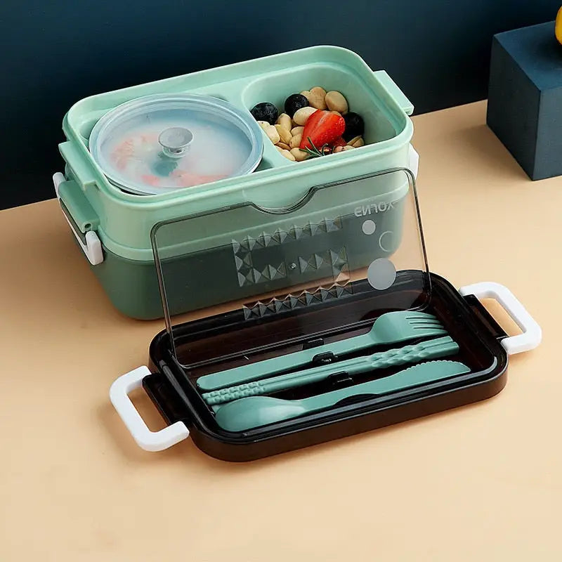 Bento Box with Accessories - Green