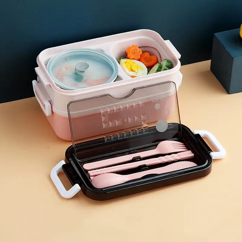 Bento Box with Accessories - Pink
