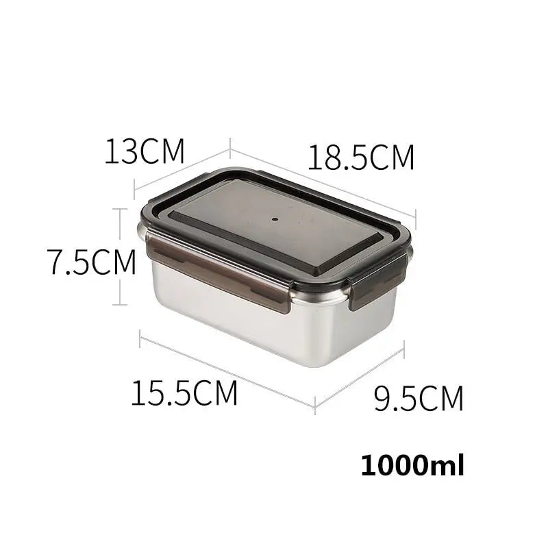 Bento Boxes Containers - Rectangle 1000ml