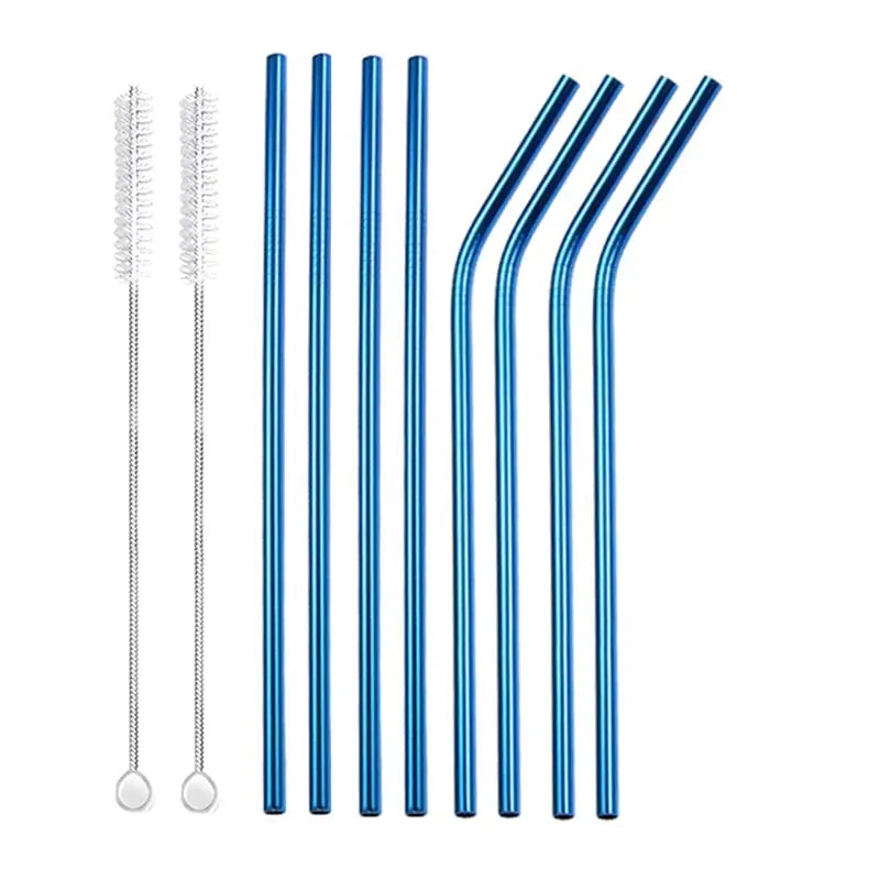 Blue Reusable Straws - Mixed