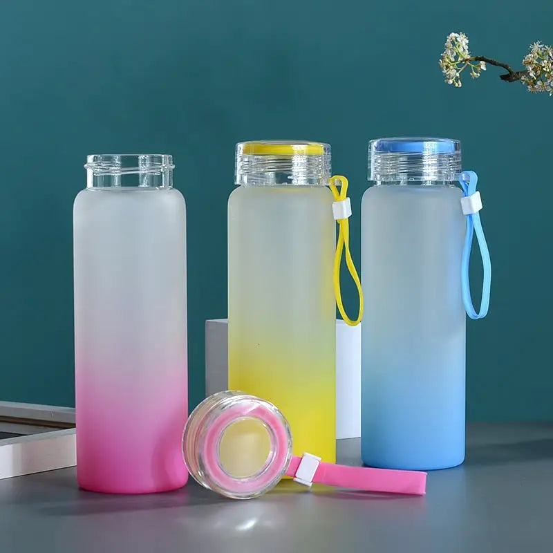 Bulk Gradient Glass Water Bottle