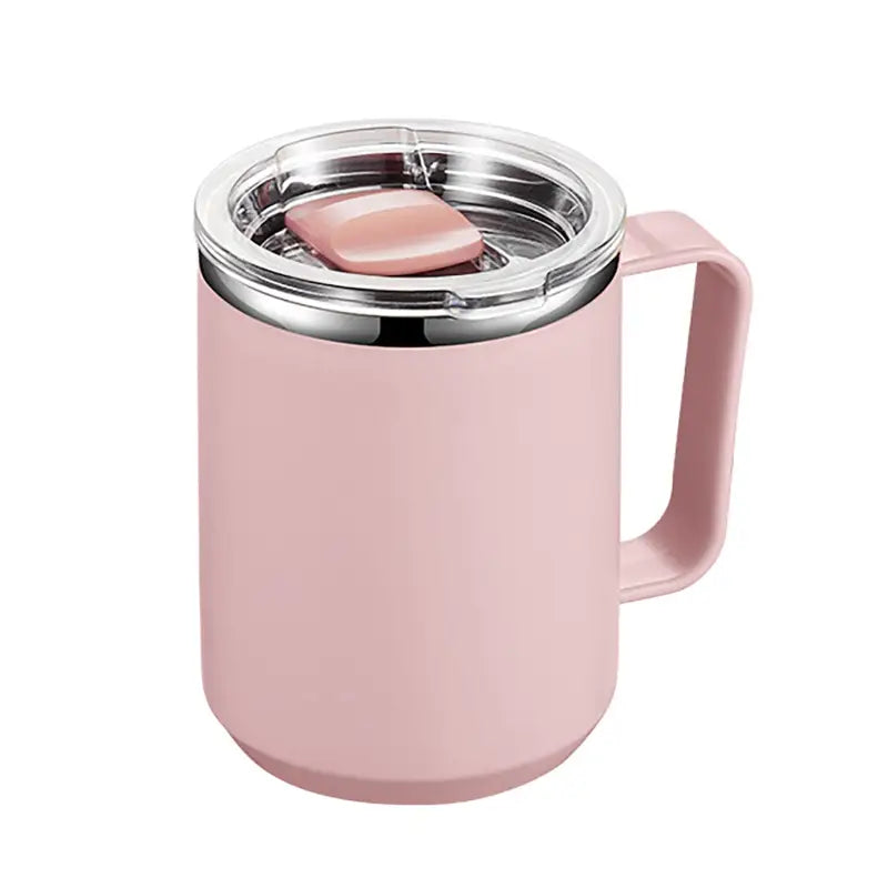 Coffee Thermos with Handle - Pink / 450ml / United States