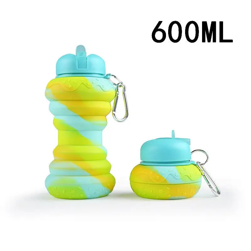 Collapsible Colorful Kids Water Bottle - 301-400ml / Yellow
