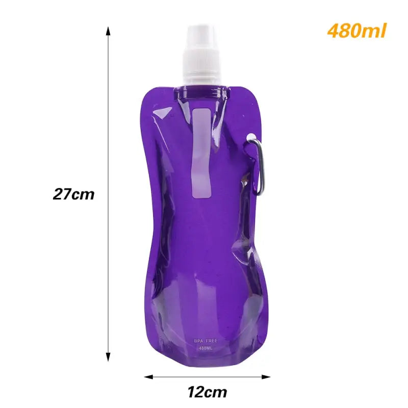 Collapsible Folding Water Bottle - 1pc / Random Color