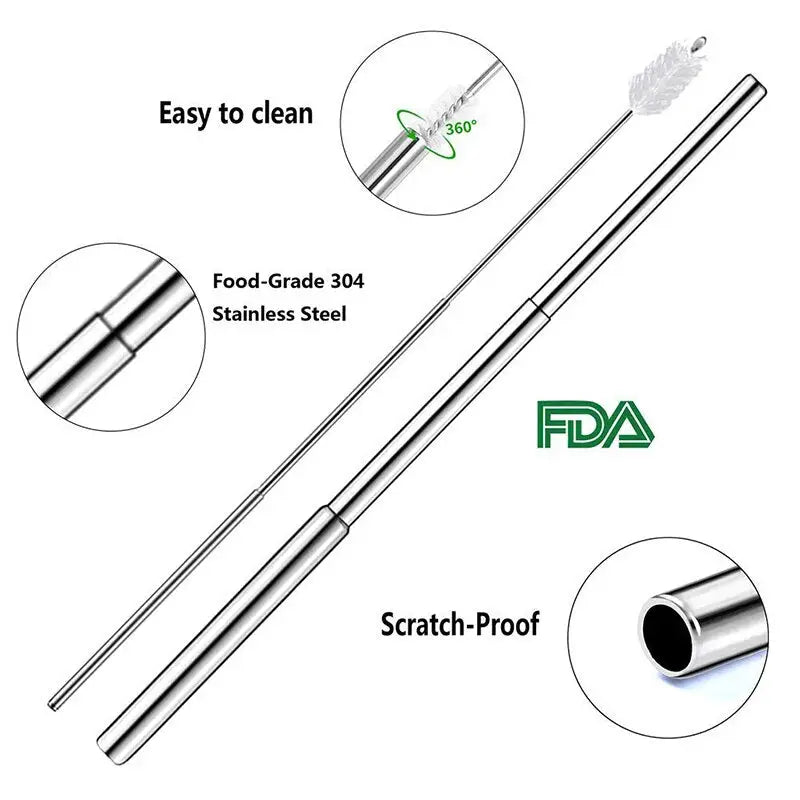 Collapsible Reusable Straw