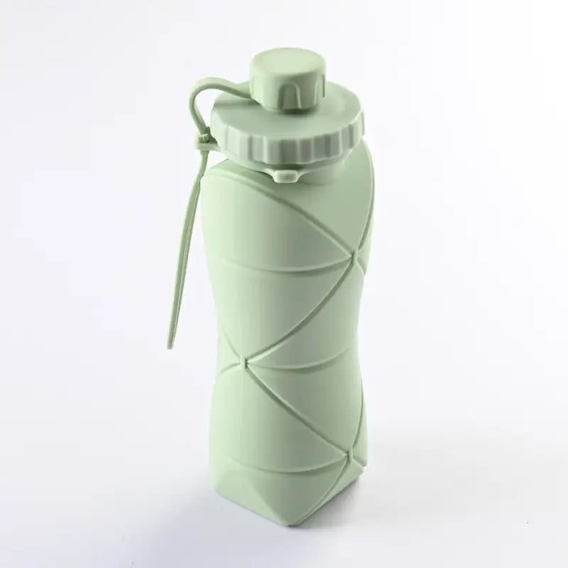 Collapsible Silicone Water Bottle - Green 600ml