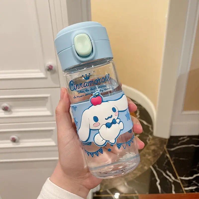 Cute Cinnamoroll Kids Water Bottle - Blue