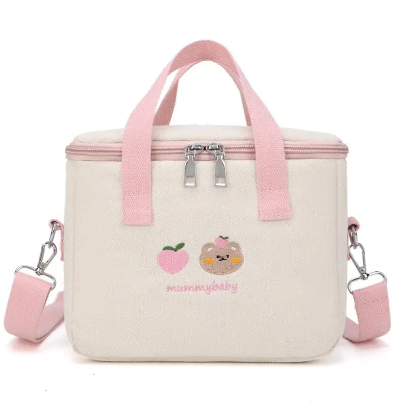 Cute School Lunch Bag - Pink