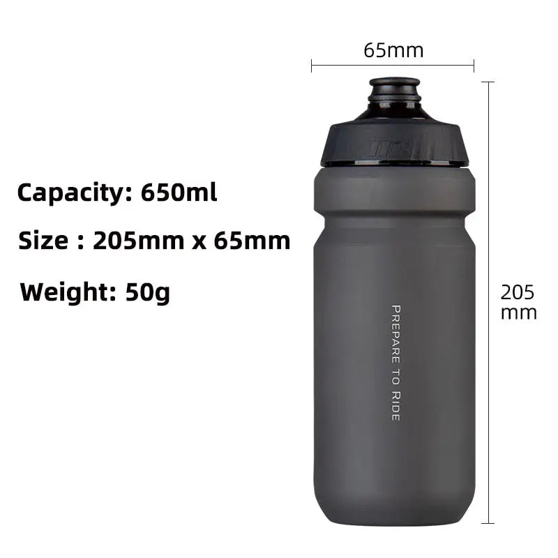 Cycling Sports Water Bottle - Black 650ml