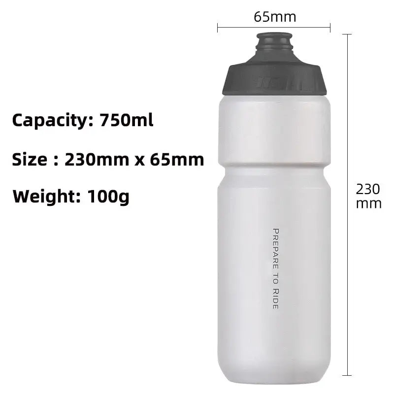 Cycling Sports Water Bottle - White 750ml