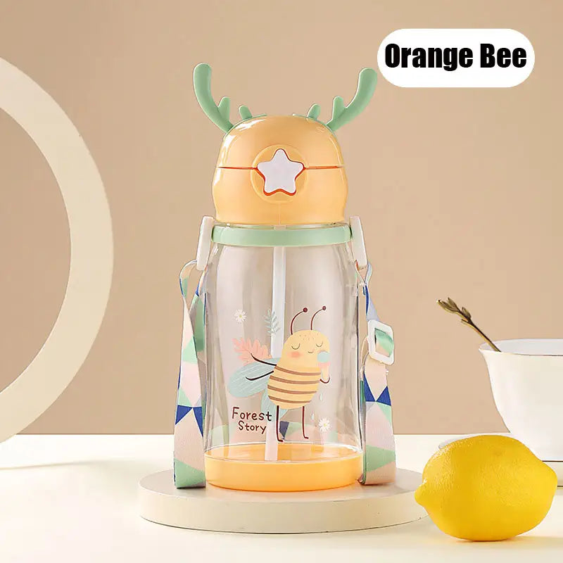Deer Kids Water Bottle - Orange Bee / 580ml