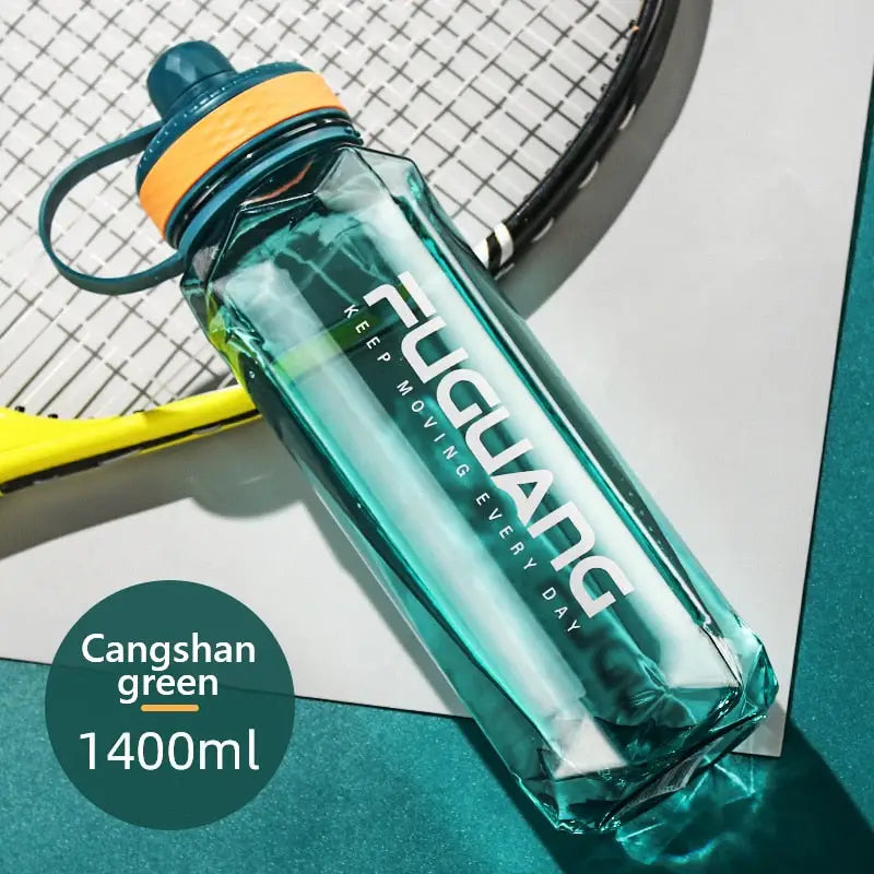 Durable Sports Water Bottle - Green 1400ml