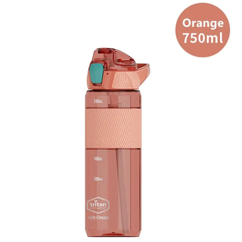 Eco-Friendly Sports Water Bottle - 750ml Orange