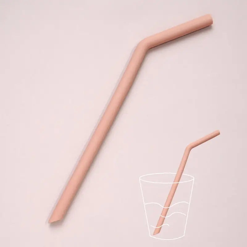 Extra Long Reusable Straws - Bent-Muted
