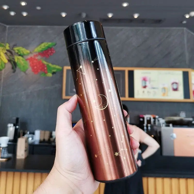 Galaxy Stainless Steel Water Bottle - Coffee / 500ml