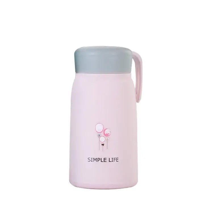 Girls Sports Water Bottle - 301-400ml / Pink