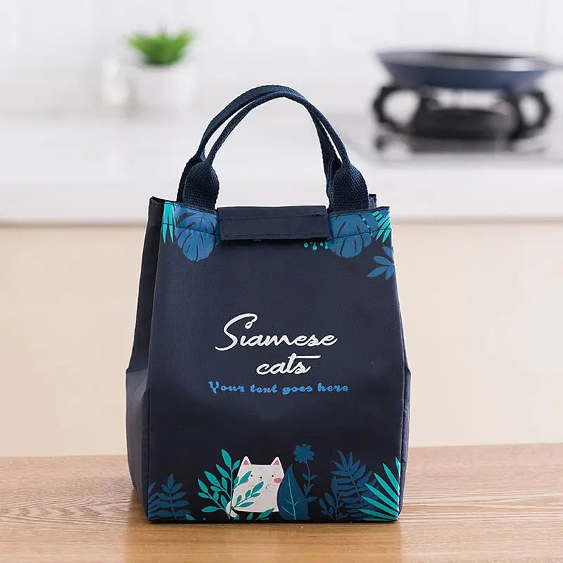 Grocery Cooler Bags - Siamese Cats