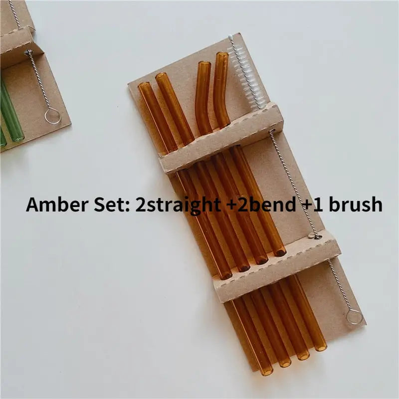 Heat Resistant Reusable Straw - Amber