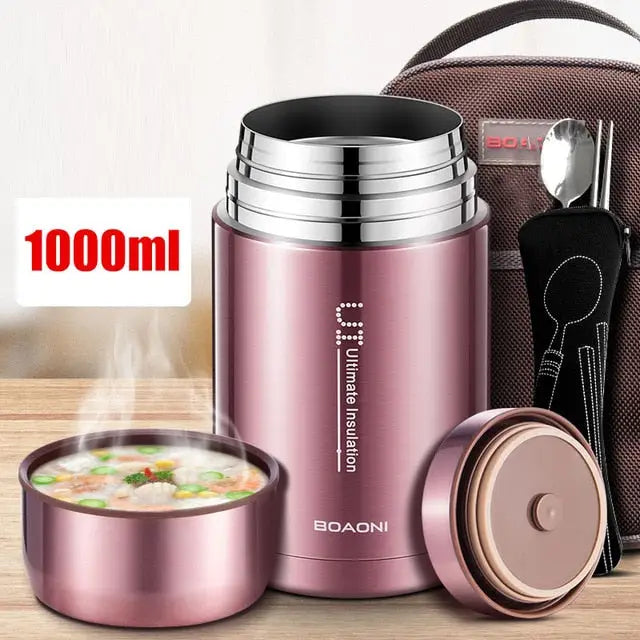 Hot Soup Thermos - Rose Gold 1000ml