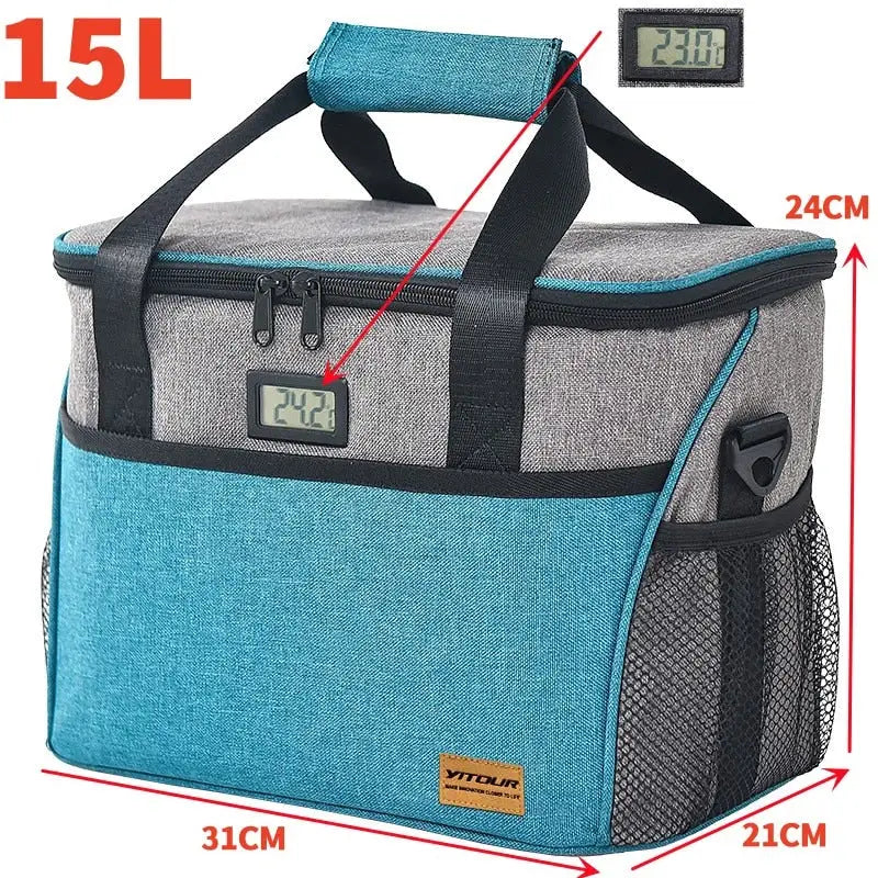 Ice pack Cooler Bags - Blue Gray 15L