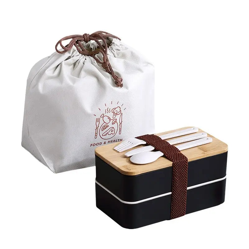 Insulated Bento Box - Black / 1200ML / 2