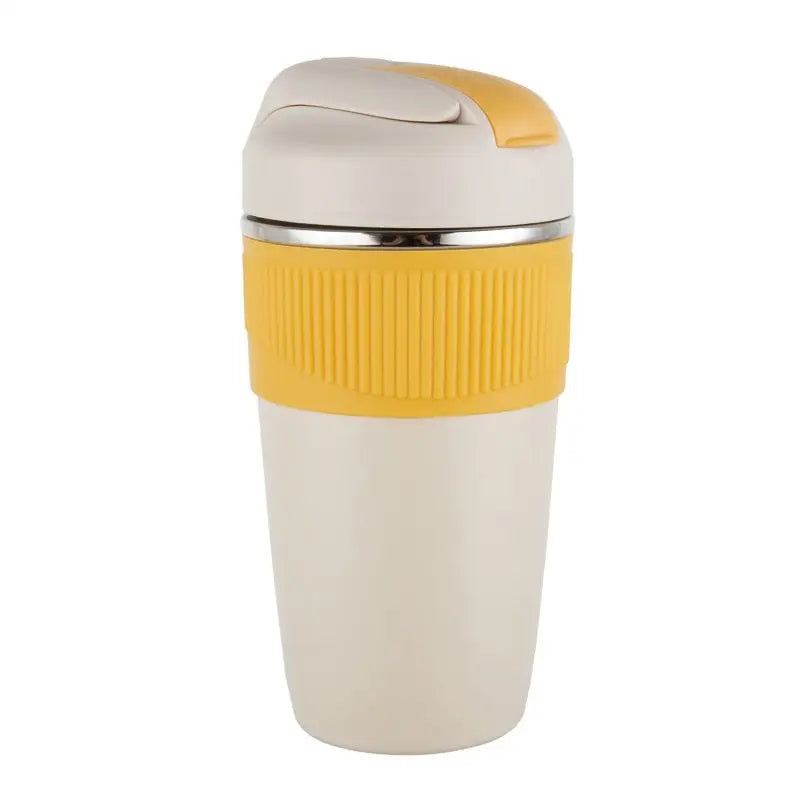 Insulated Travel Stainless Steel Water Bottle - Yellow-480ml