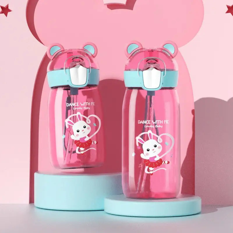 Kids Water Bottles for School - 400ml / Pink