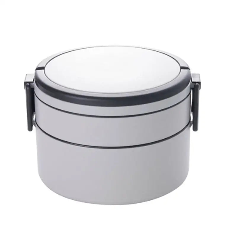 Large Bento Box - Gray-Round