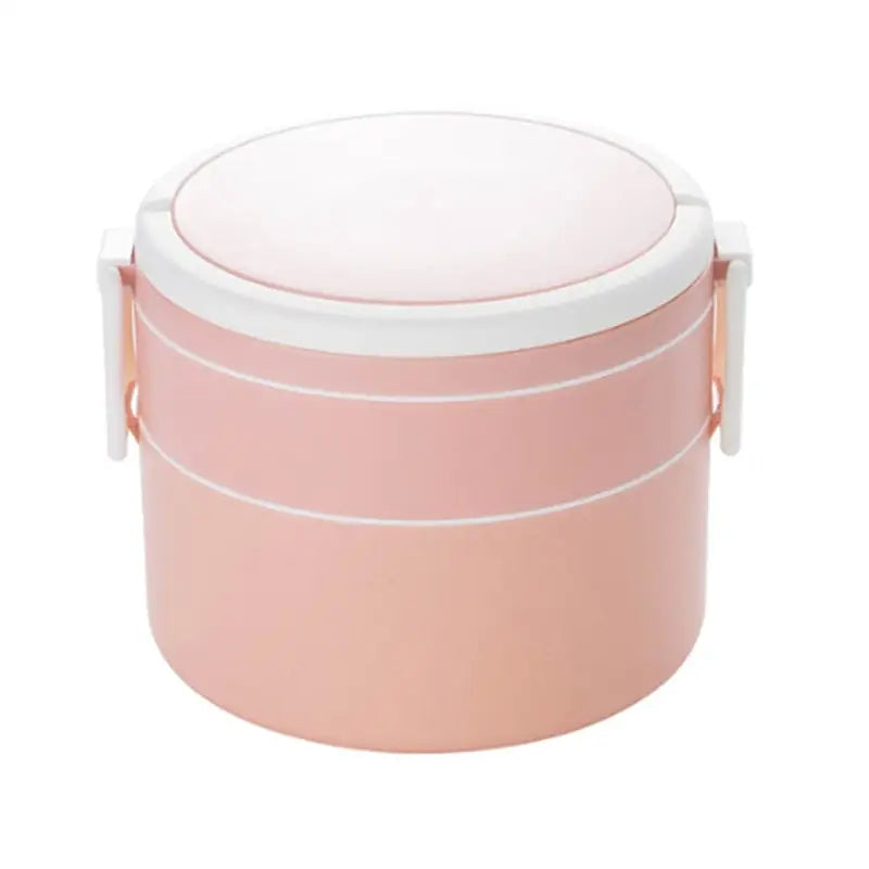 Large Bento Box - Pink-Round