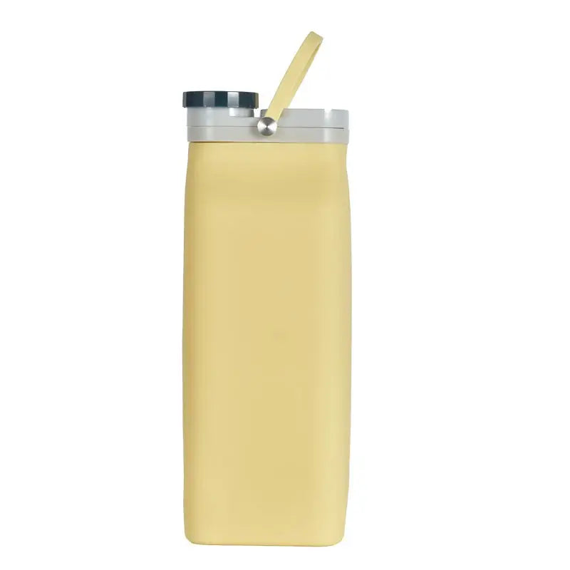 Large Collapsible Water Bottle - 600ml / Yellow