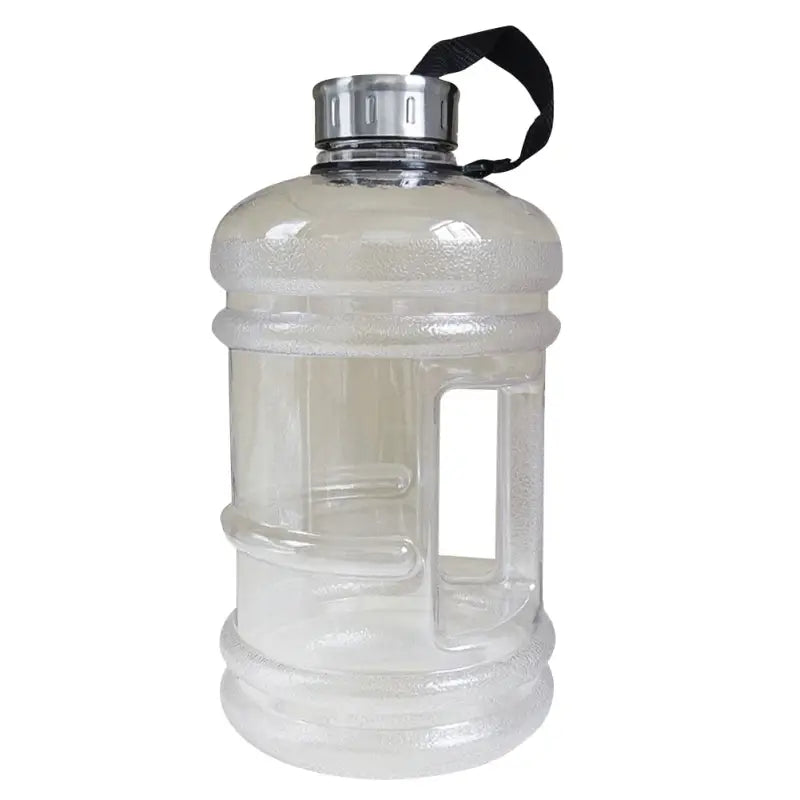 Large Gym Training Sports Water Bottle - White / United