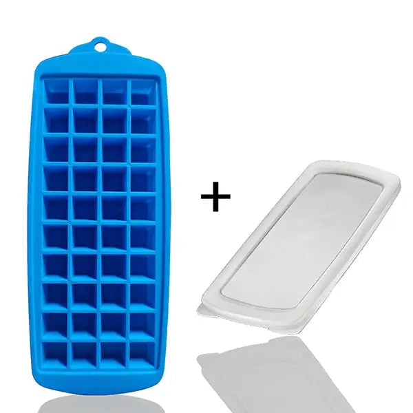 Large Ice Packs for Lunch Boxes - Short-Blue W Lid