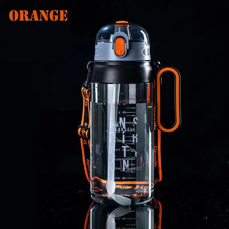 Large Sports Water Bottle - China / 1600ml / Orange