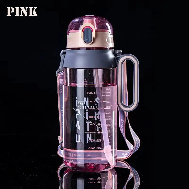 Large Sports Water Bottle - China / 1600ml / Pink