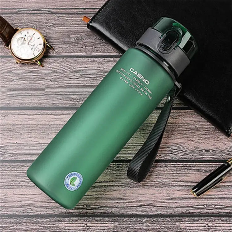 Leak Proof Sports Water Bottle - 400ml / Dark Green