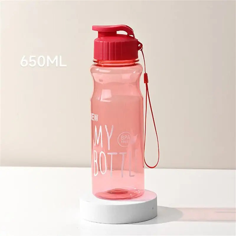 Lightweight Sports Water Bottle - 650ml / Bright Red