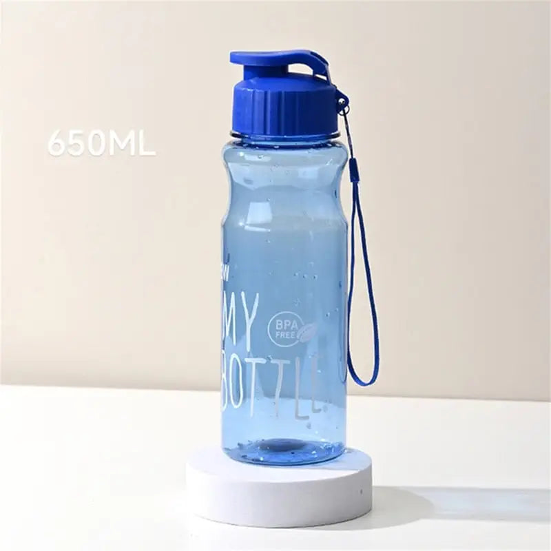 Lightweight Sports Water Bottle - 650ml / Navy