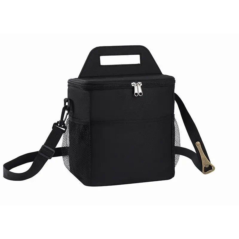 Lunch Bags for College - S 9L -Black