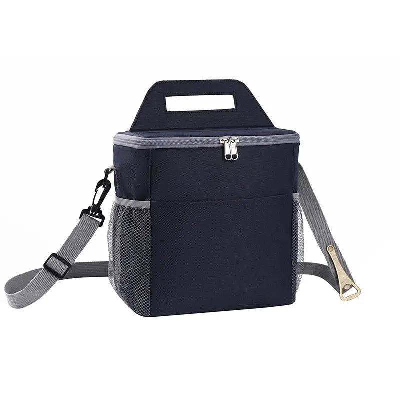 Lunch Bags for College - S 9L -Navy blue