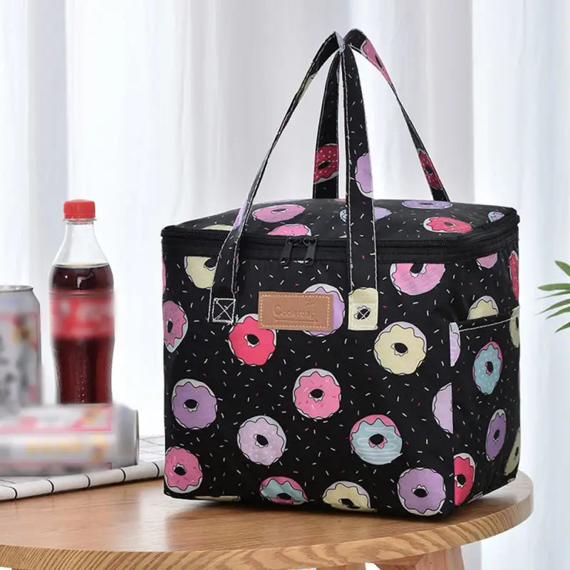 Lunch Bags for Commuting - Black / 17x27x24cm