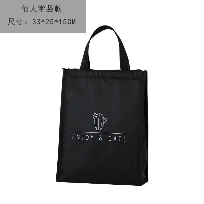 Lunch Bags for Office - Cactus-Vertical