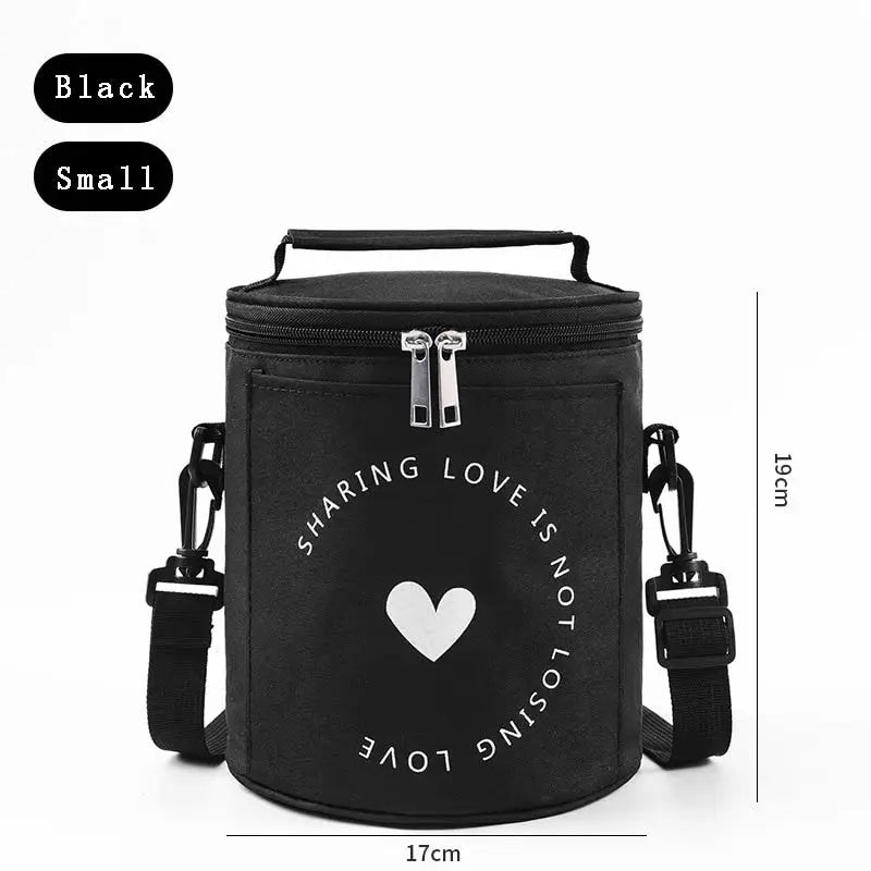 Lunch Bags for Travel - Black-S