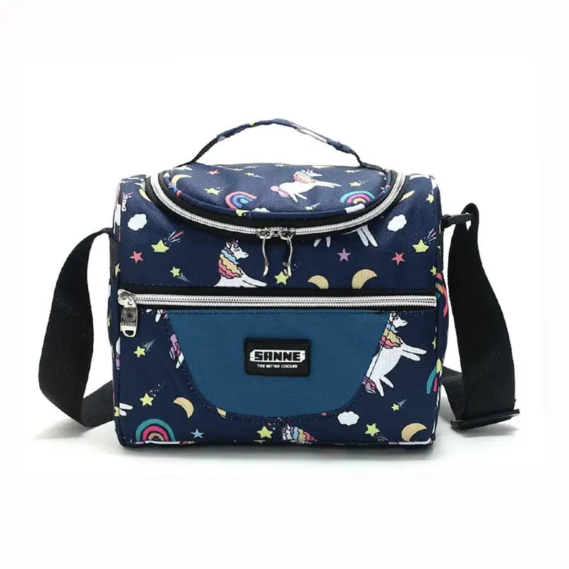 Lunch Bags with Compartments - Dark Blue