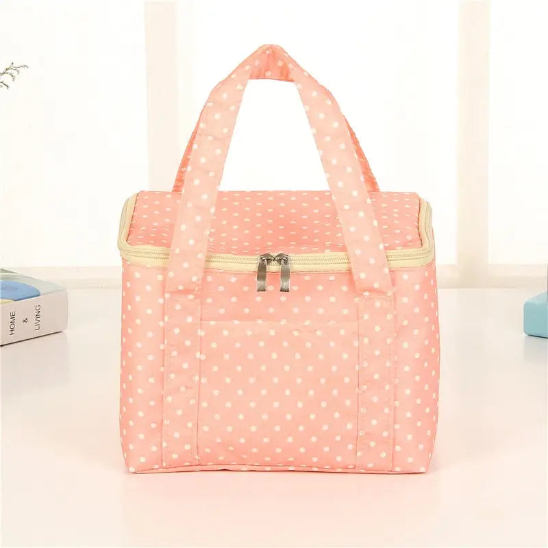 Lunch Bags with Phone Pocket - Peach