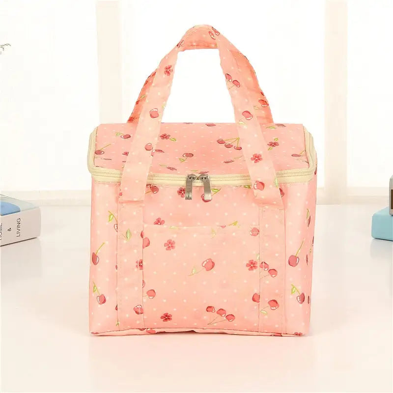 Lunch Bags with Phone Pocket - Pink