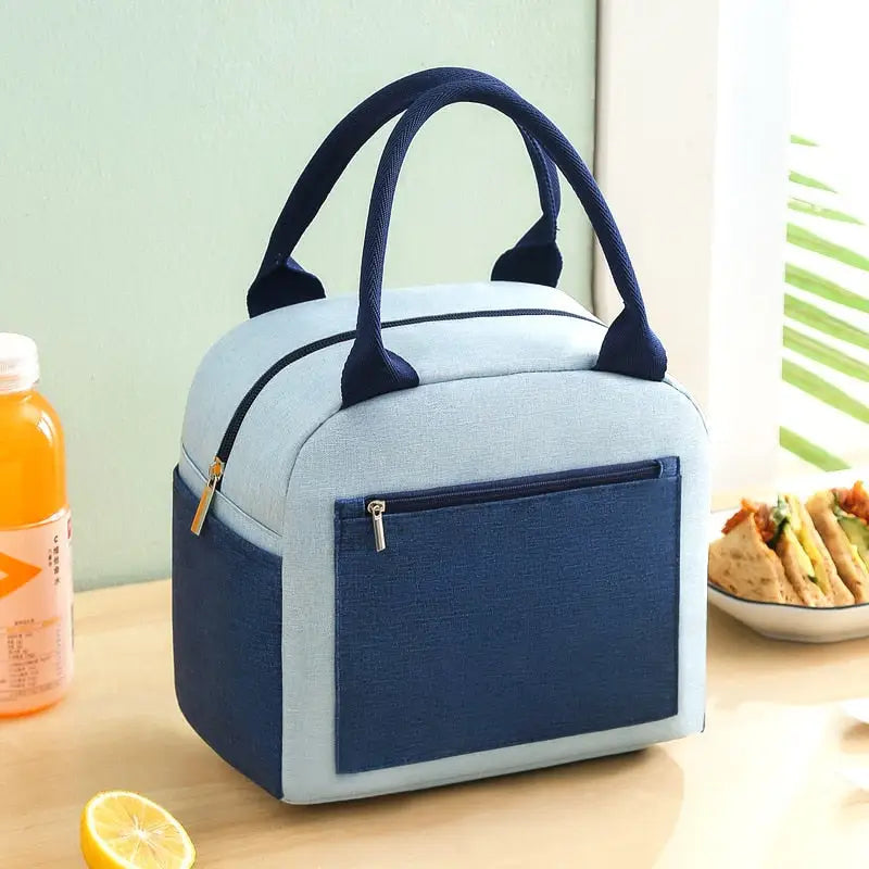 Lunch Bags with Salad Container - Blue