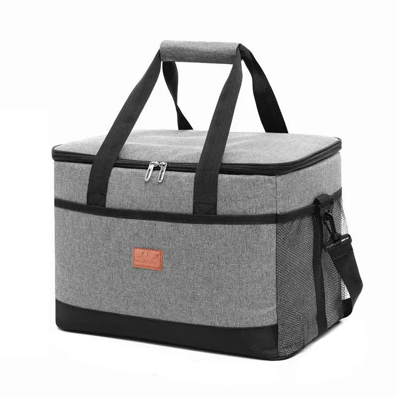 Lunch Bags with Side Pocket - Grey