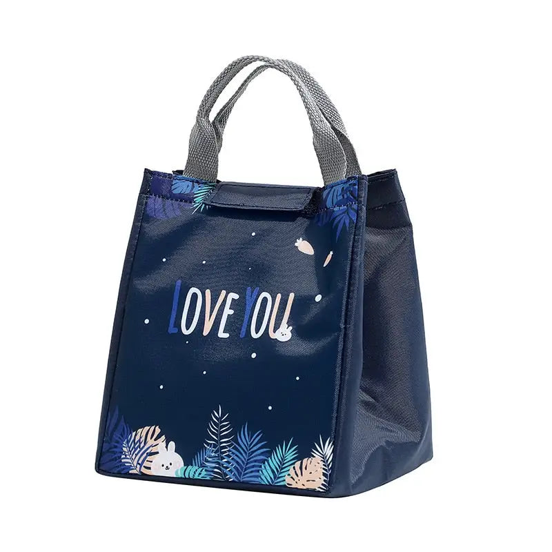 Lunch Bags with Snack Container - Navy Blue